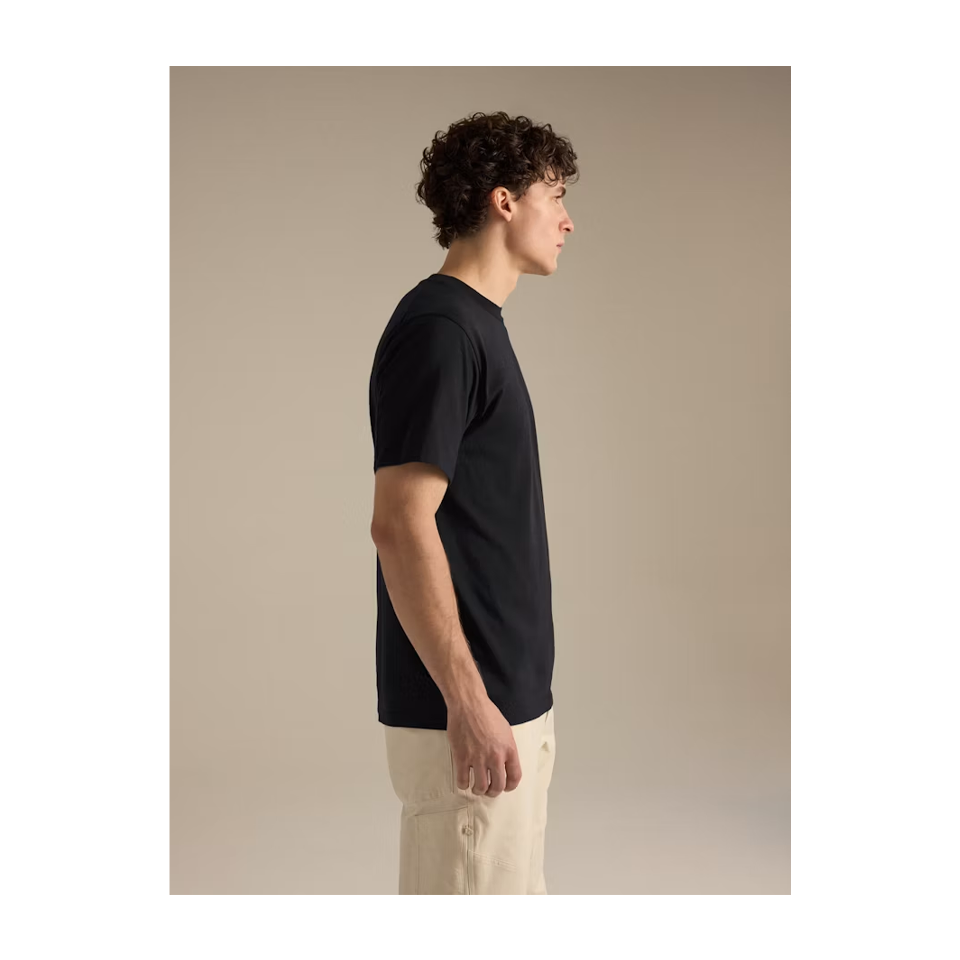 Arc'teryx Men's Kragg SL Cotton Bird Word Shirt SS 24K Black