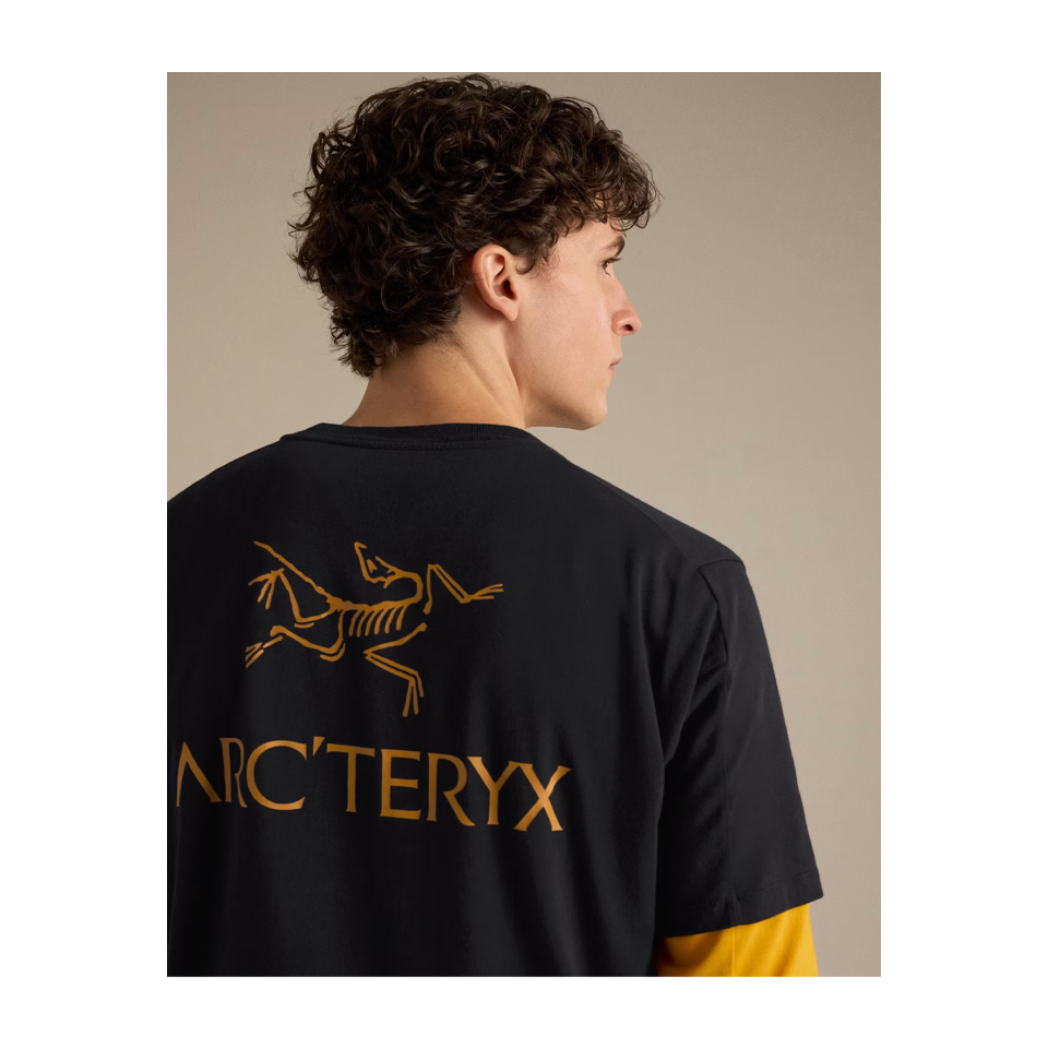 Arc'teryx Men's Kragg SL Cotton Bird Word Shirt SS 24K Black