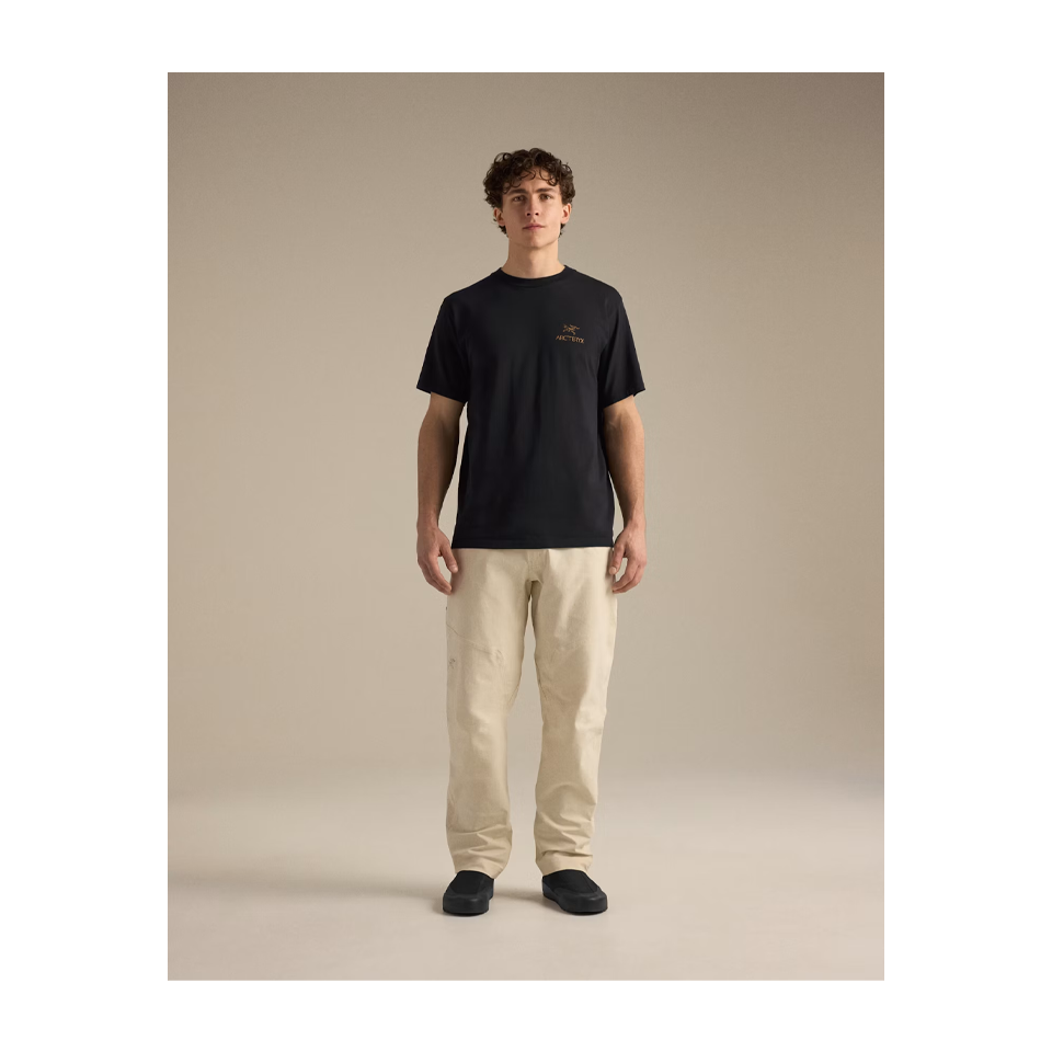 Arc'teryx Men's Kragg SL Cotton Bird Word Shirt SS 24K Black