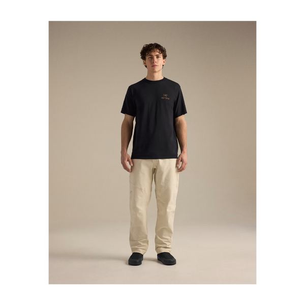 Arc'teryx Men's Kragg SL Cotton Bird Word Shirt SS 24K Black