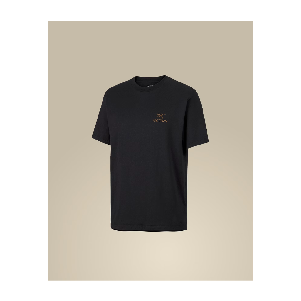 Arc'teryx Men's Kragg SL Cotton Bird Word Shirt SS 24K Black