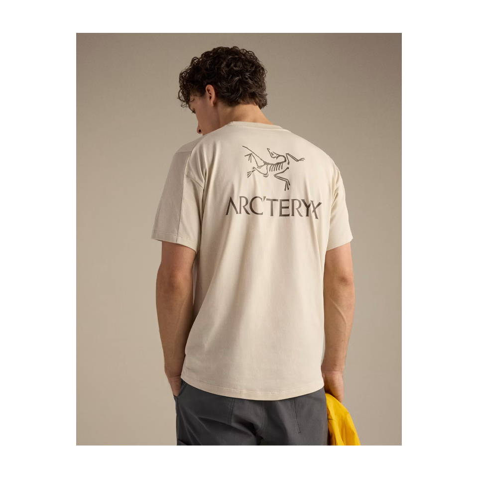 Arc'teryx Men's Kragg SL Cotton Bird Word Shirt SS Sea Salt/Mongoose