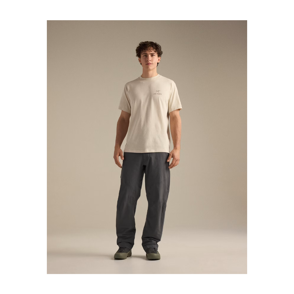 Arc'teryx Men's Kragg SL Cotton Bird Word Shirt SS Sea Salt/Mongoose