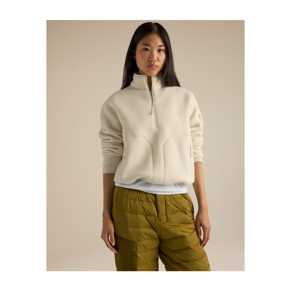 Arc'teryx Women's Covert 1/2 Zip Neck Arc Silk Hthr/Salt
