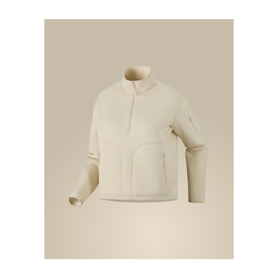 Arc'teryx Women's Covert 1/2 Zip Neck Arc Silk Hthr/Salt