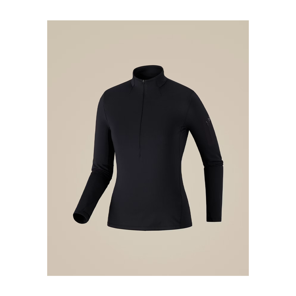 Arc'teryx Women's Rho Zip Neck Black