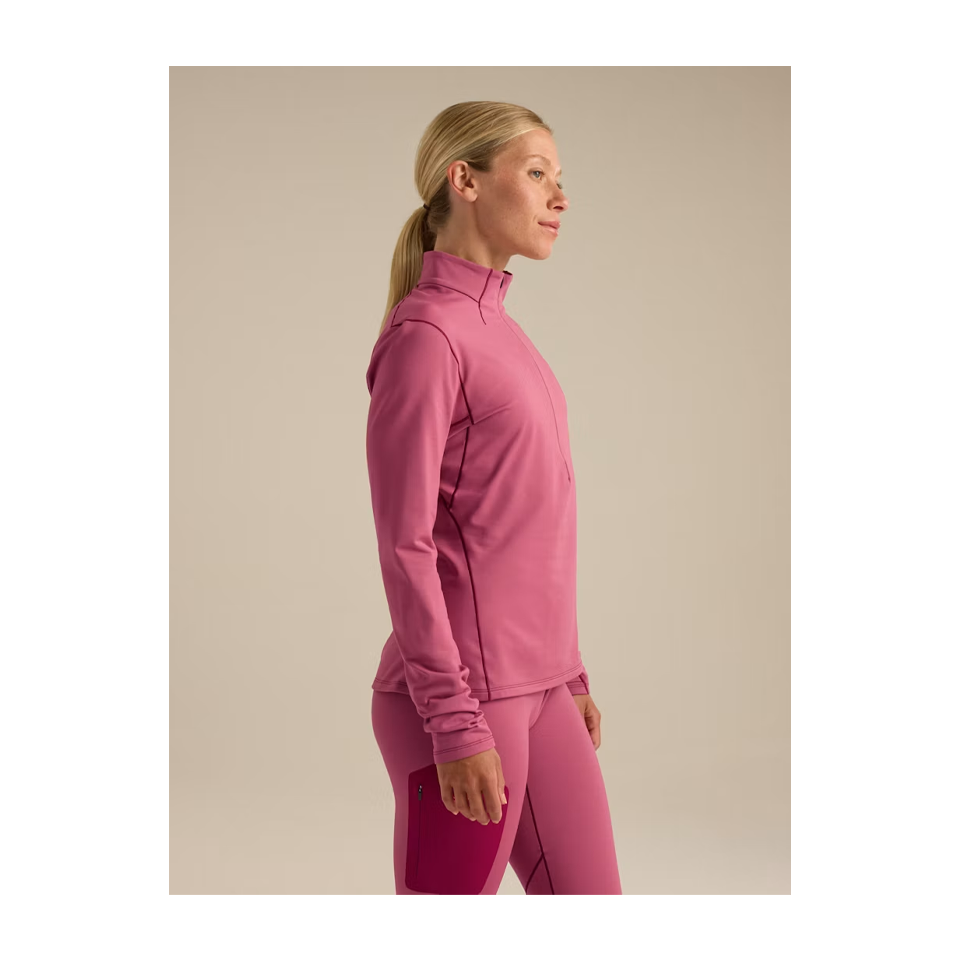 Arc'teryx Women's Rho Zip Neck LT Rene/Rene/Rocket