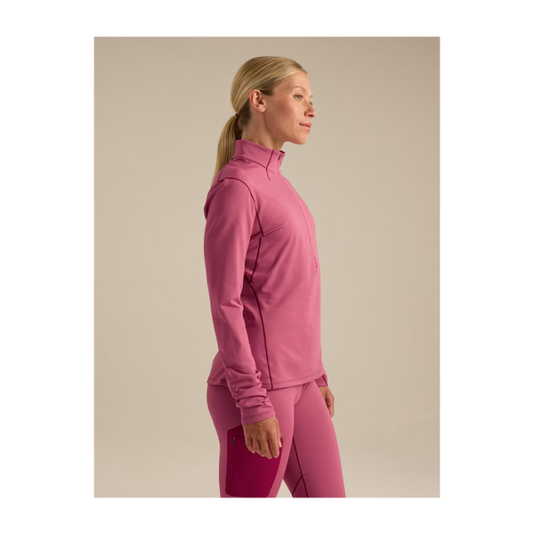 Arc'teryx Women's Rho Zip Neck LT Rene/Rene/Rocket