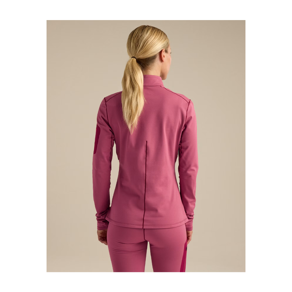 Arc'teryx Women's Rho Zip Neck LT Rene/Rene/Rocket