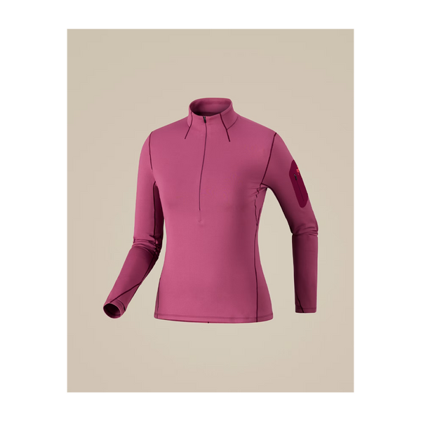 Arc'teryx Women's Rho Zip Neck LT Rene/Rene/Rocket