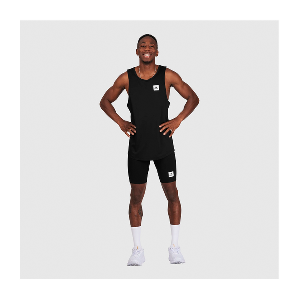 SAYSKY Men's Clean Combat Singlet Black