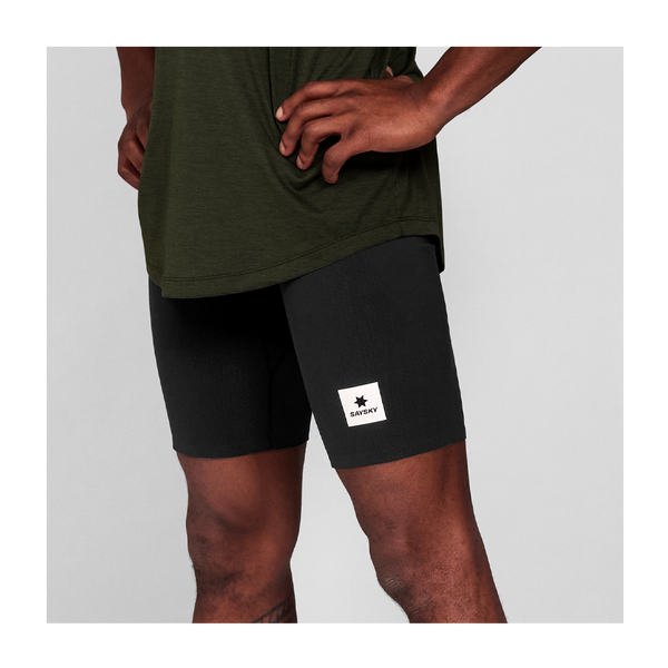 SAYSKY Men's Combat+ Short Tights 9'' Black