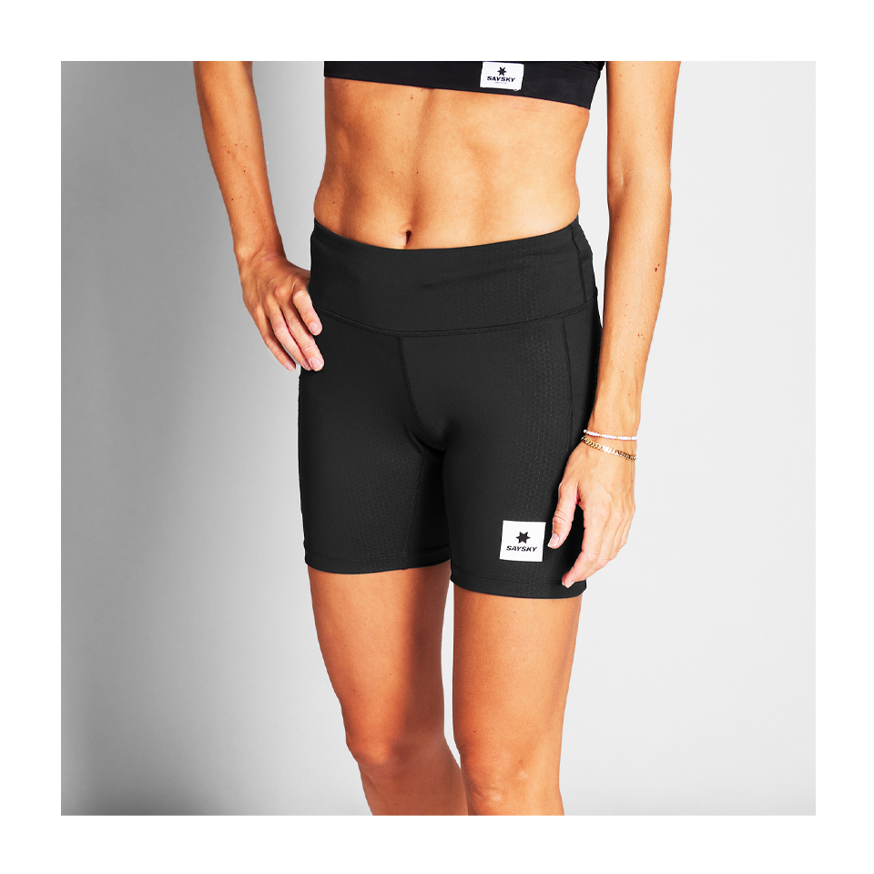 SAYSKY Women's Combat+ Short Tights 7'' Black