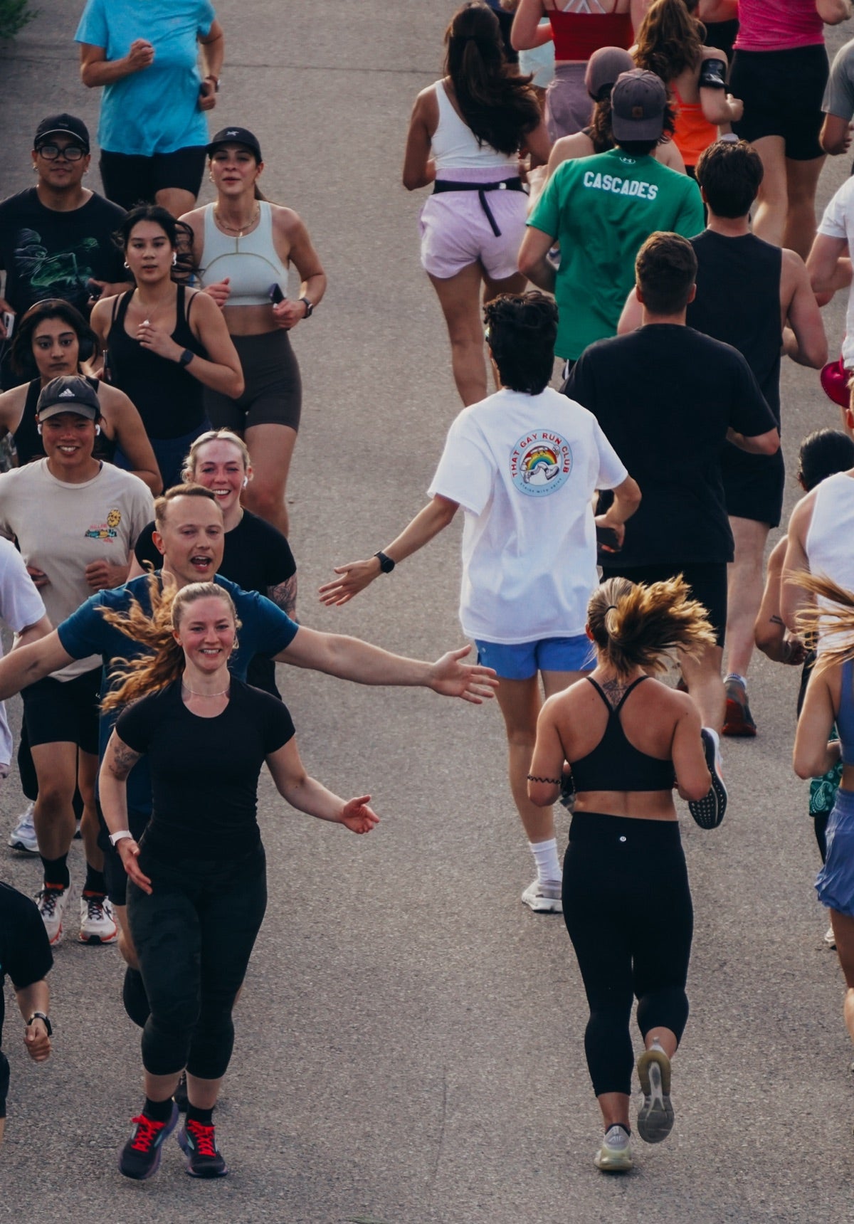 Runners at a local race