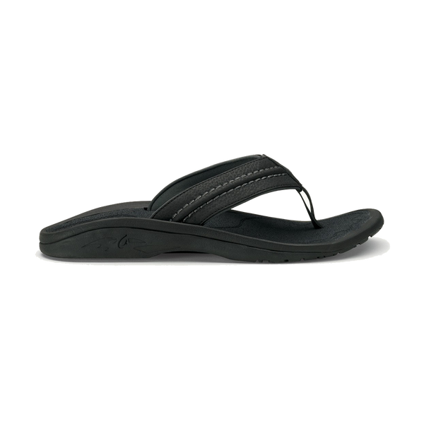 OluKai Men's Hokua Black/Dark Shadow