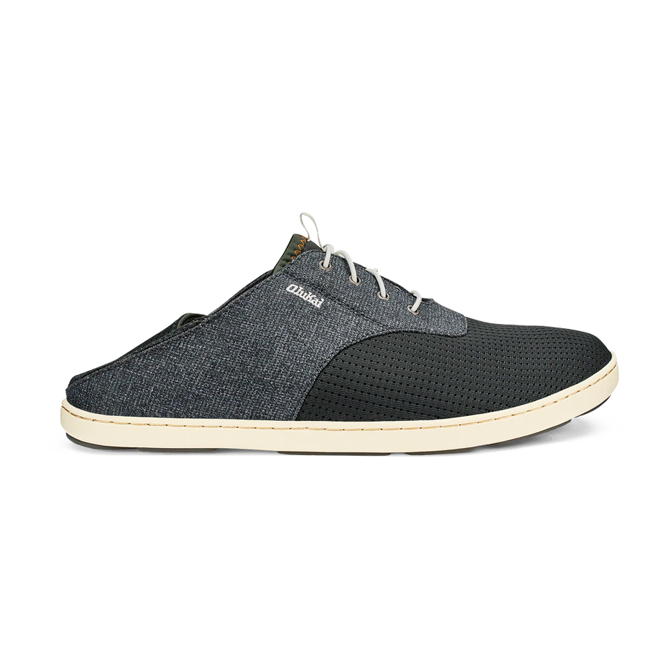 OluKai Men's Nohea Moku Dark Shadow/Dark Shadow