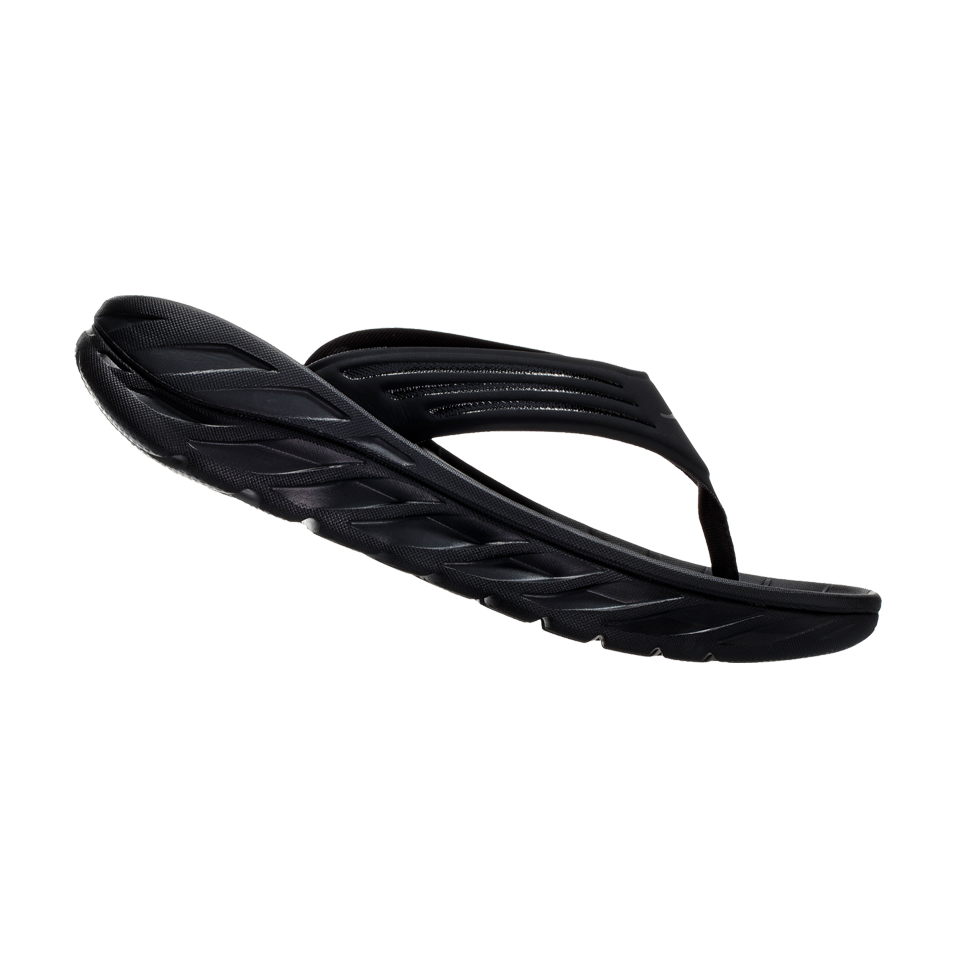 HOKA Men's ORA Recovery Flip Black/Dark Gull