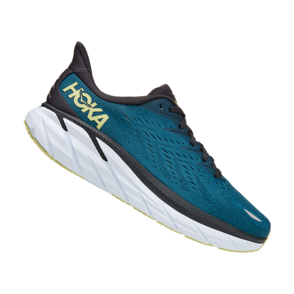HOKA Men's Clifton 8 D Width Blue Coral/Butterfly