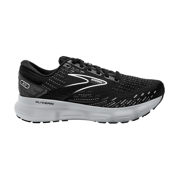 Brooks Women's Glycerin 20 D Width Black/White/Alloy