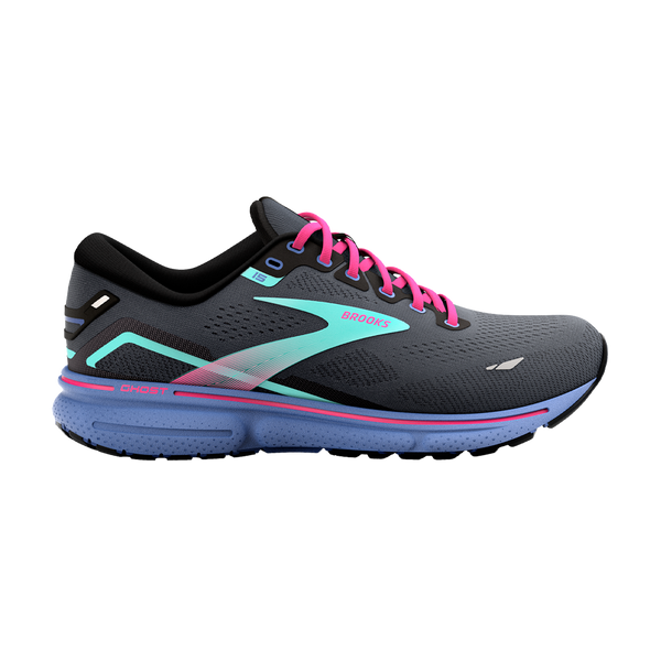 Brooks Women's Ghost 15 B Width Black/Blue/Aruba