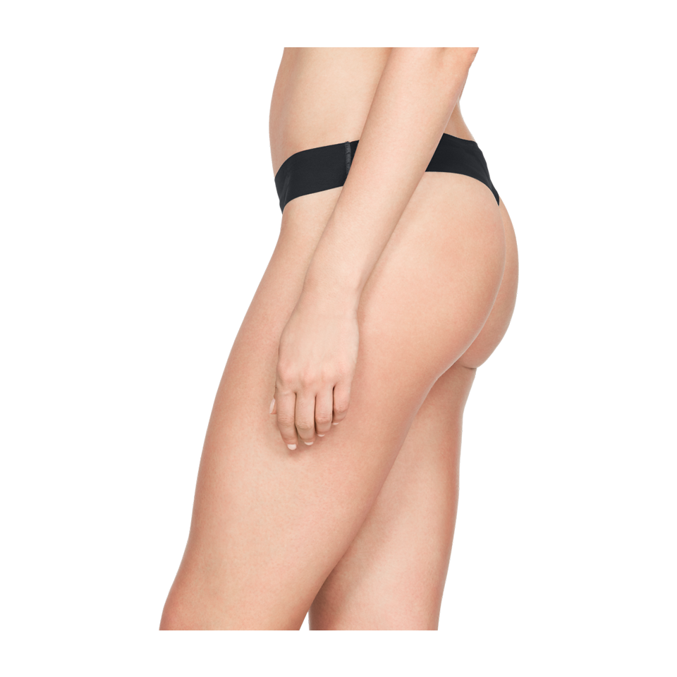 Under Armour Women's UA Pure Stretch Thong 3-Pack Black