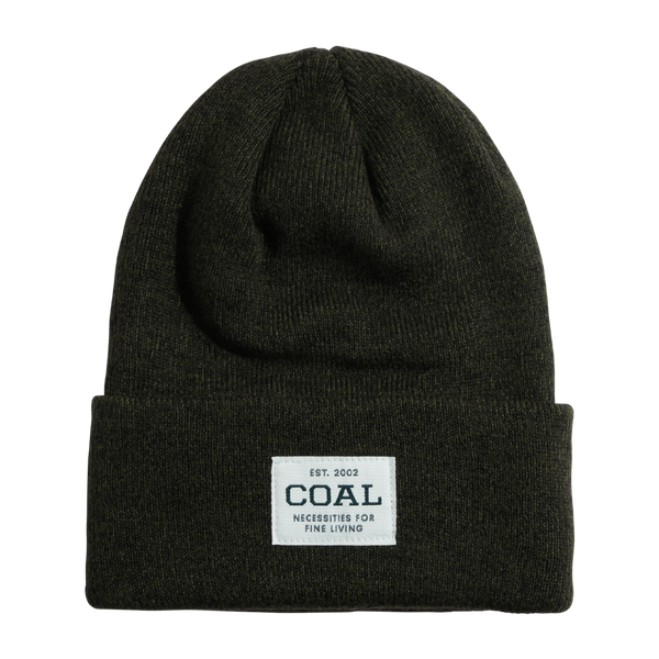 Coal The Uniform Recycled Knit Cuff Beanie Olive Black Marl