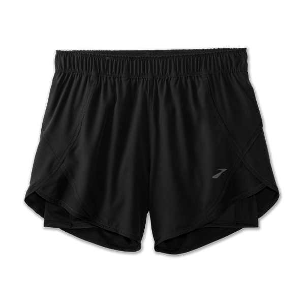 Brooks Women's Chaser 5" 2-in-1 Short Black