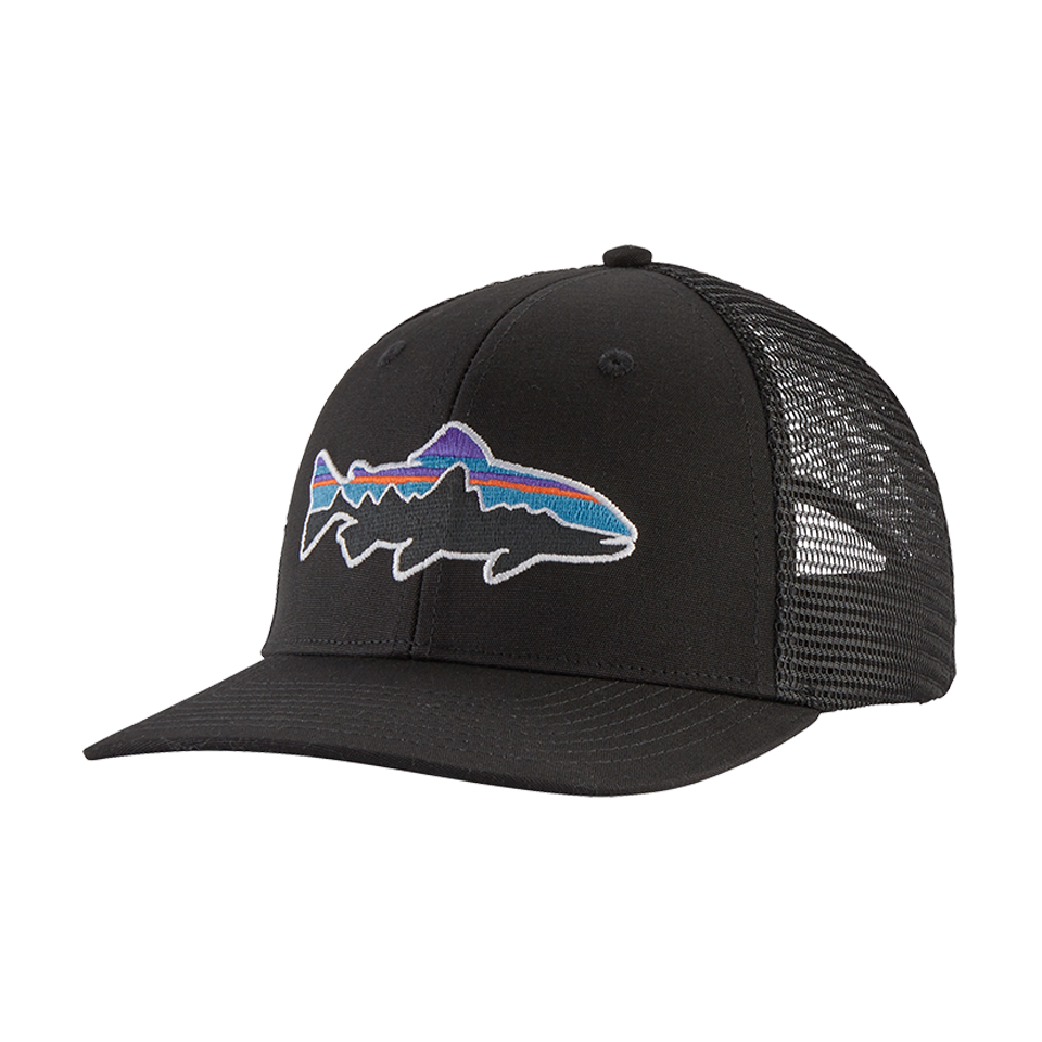 Patagonia Fitz Roy Trout Trucker Hat Black