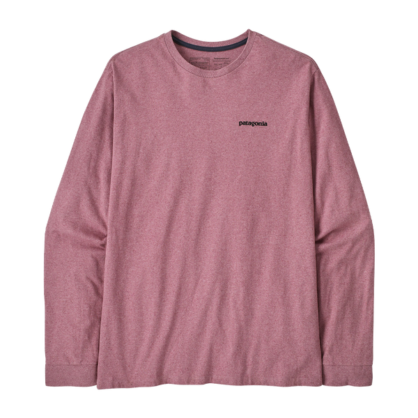 Patagonia Men's Long-Sleeved P-6 Logo Responsibili-Tee Evening Mauve