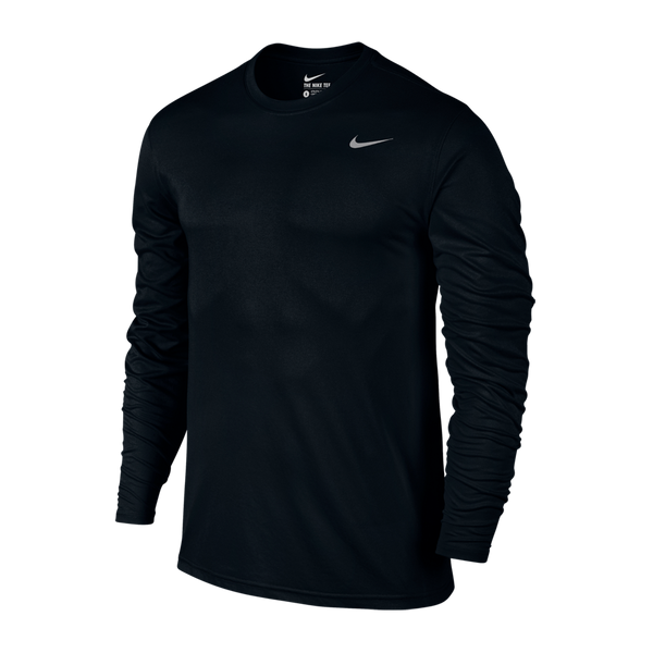 Nike Men's Dri-FIT Long-Sleeve Training T-Shirt Black