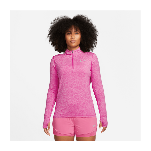 Nike Women's Element	Women's 1/2-Zip Running Top Active Fuchsia/Reflective Silv