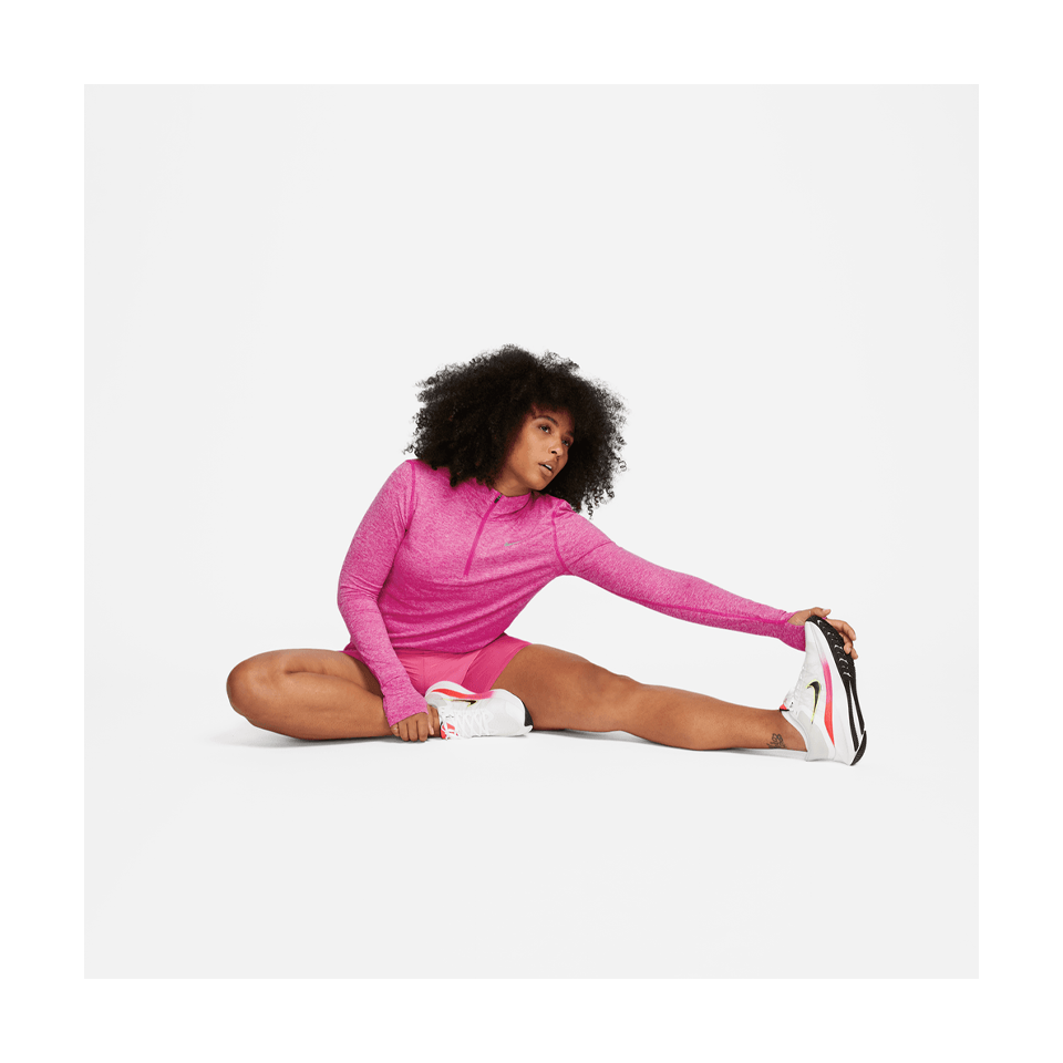 Nike Women's Element	Women's 1/2-Zip Running Top Active Fuchsia/Reflective Silv