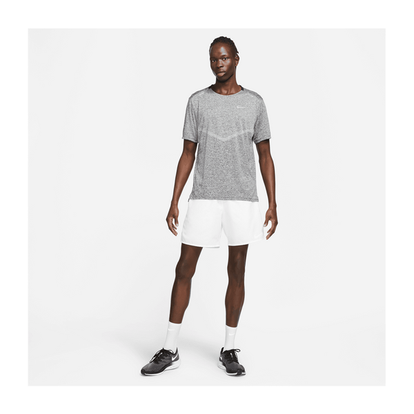 Nike Men's Dri-FIT Rise 365 Short-Sleeve Running Top Black/Htr/Reflective Silv