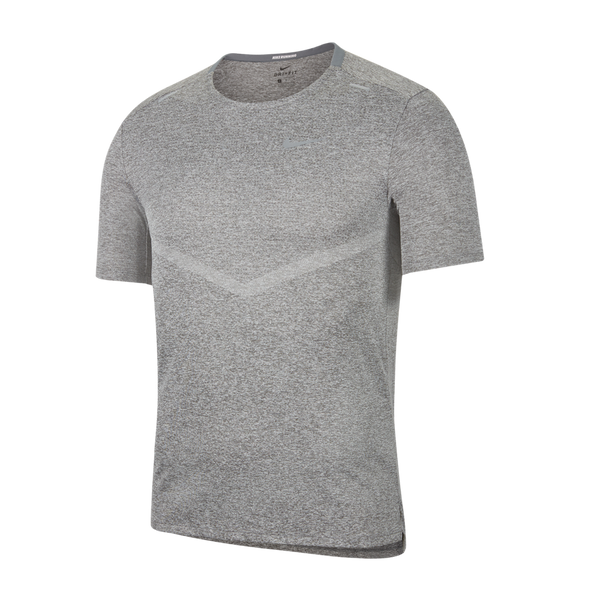 Nike Men's Dri-FIT Rise 365 Short-Sleeve Running Top Smoke Grey