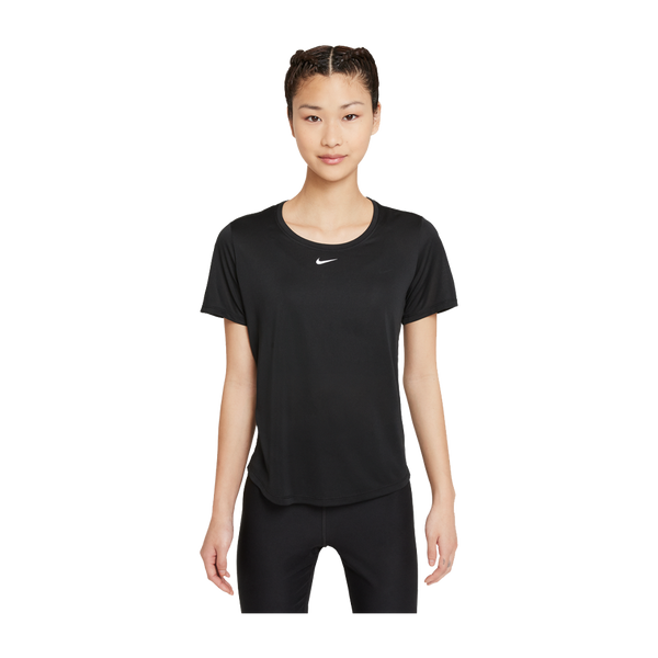 Nike Women's Nike Dri-FIT One Standard Fit Short-Sleeve Top Black/White