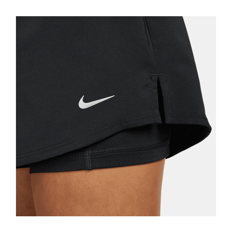 Nike Women's Dri-FIT One High-Waisted 3" 2-in-1 Shorts Black/Reflective Silv