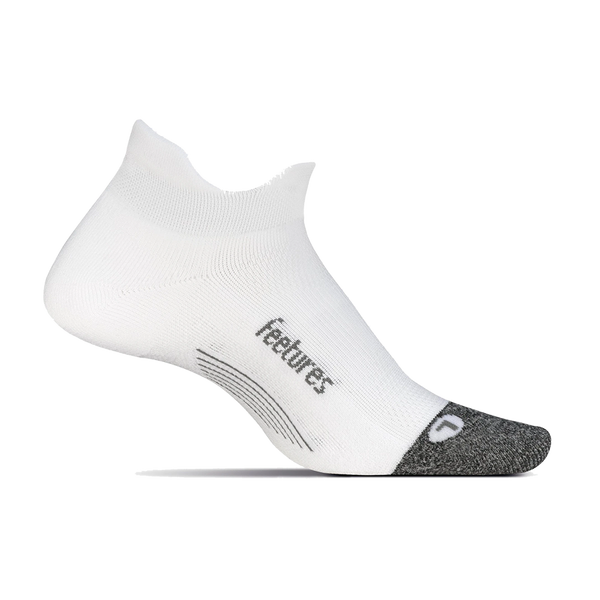 Feetures Elite Light Cushion No Show Tab White