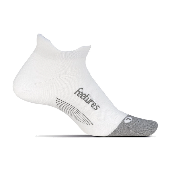 Feetures Elite Max Cushion No Show Tab White