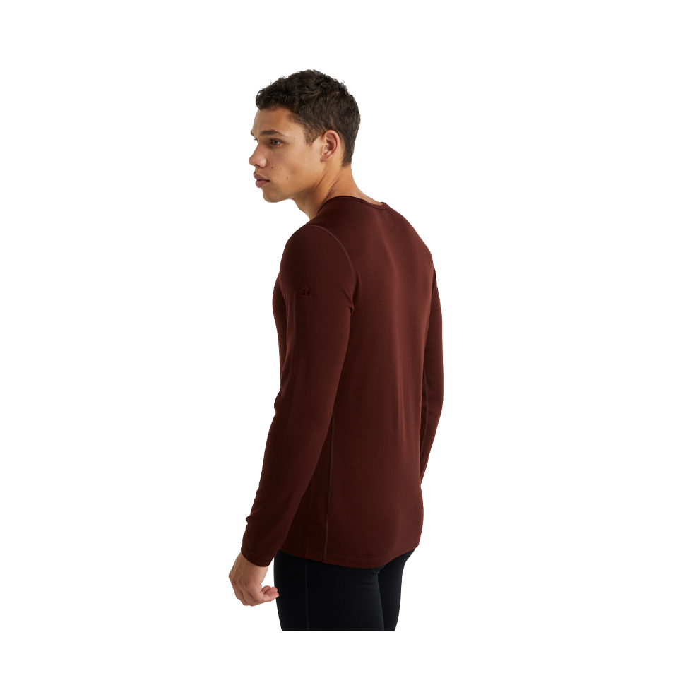 Icebreaker Men's Merino 260 Tech Long Sleeve Crewe Thermal Top Espress -  Play Stores Inc