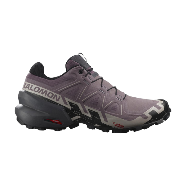 Salomon Women's Speedcross 6 Wide Moonscape/Black/Ashes Of Roses
