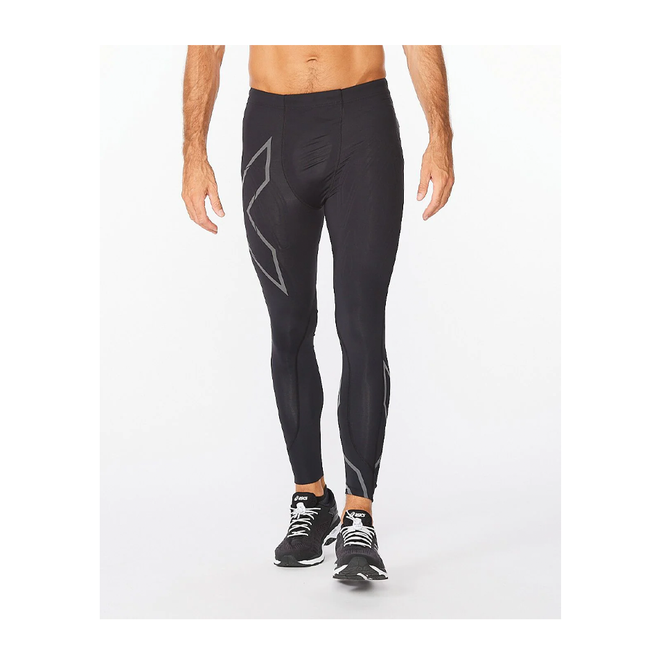 2XU Leggings - black silver reflective/black 