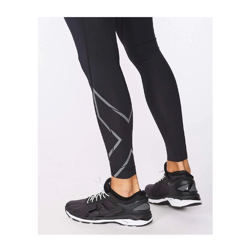 2XU Leggings - black silver reflective/black 