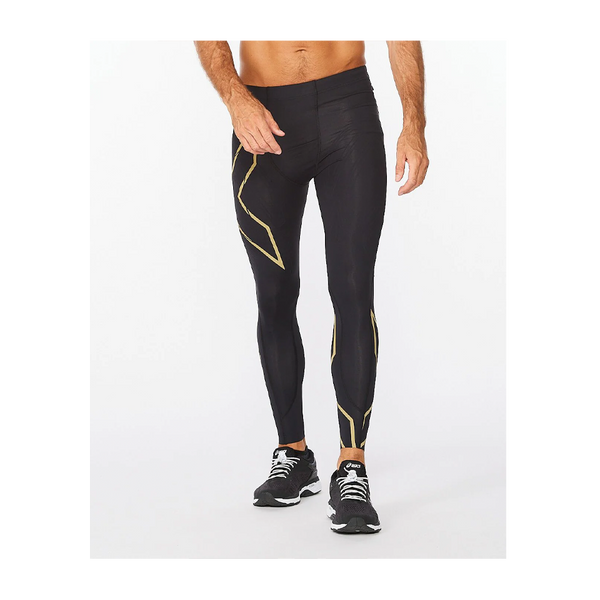 CompressionZ Compression Running Tights - Leggings for Men (Black