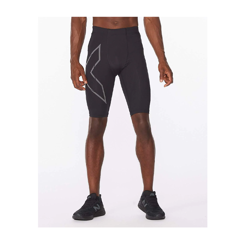 2XU Men's Light Speed Compression Short Black/Black Reflective Main image