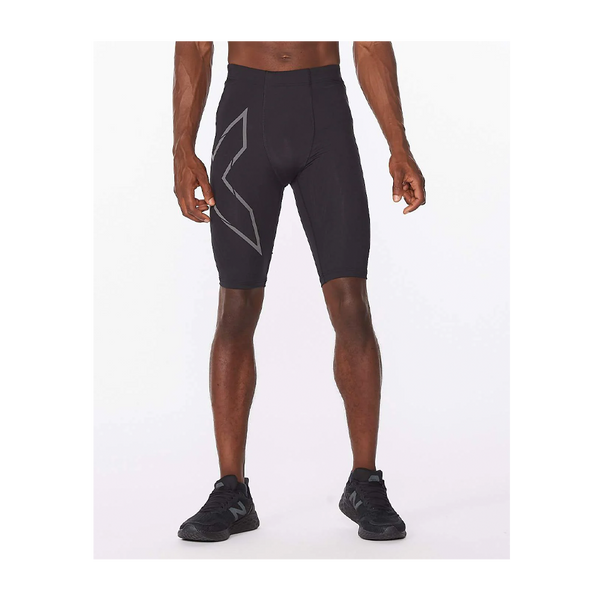 2XU Men's Light Speed Compression Short Black/Black Reflective