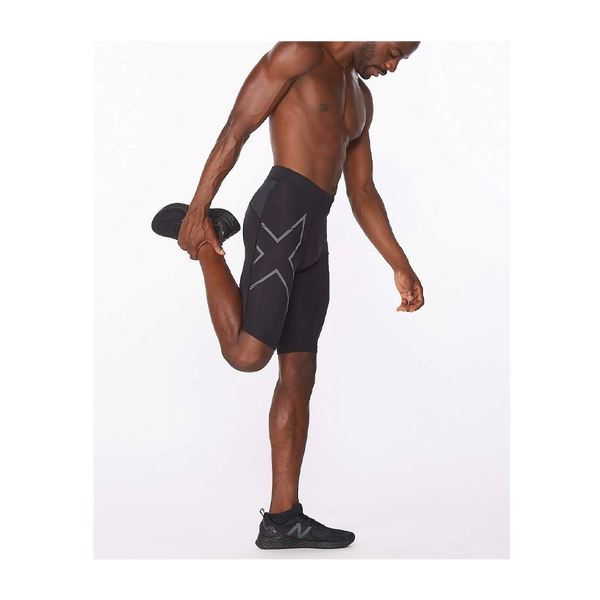 2XU Men's Light Speed Compression Short Black/Black Reflective