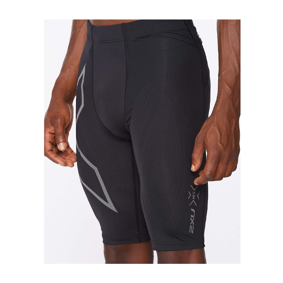 2XU Men's Light Speed Compression Short Black/Black Reflective