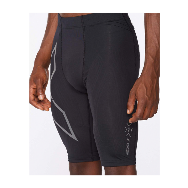 2XU Men's Light Speed Compression Short Black/Black Reflective