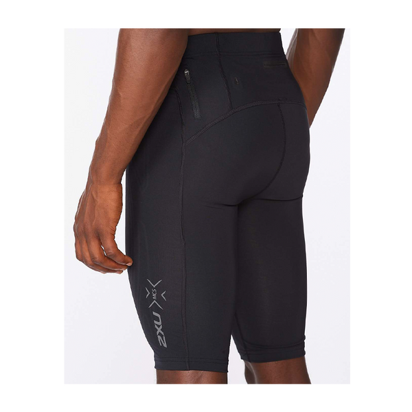 2XU Men's Light Speed Compression Short Black/Black Reflective