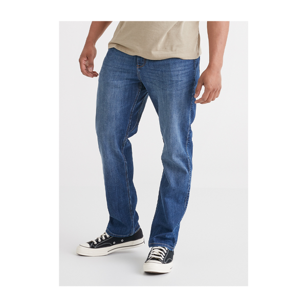 DUER Men's Performance Denim Athletic Straight Galactic